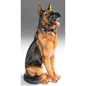 Deutscher Schäferhund Porzellanfigur 100cm