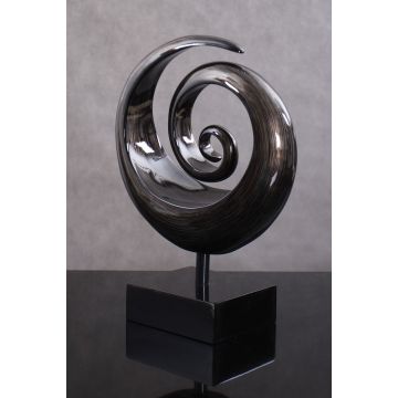 Decorative object, sculpture, 30x11x22cm, anthracite