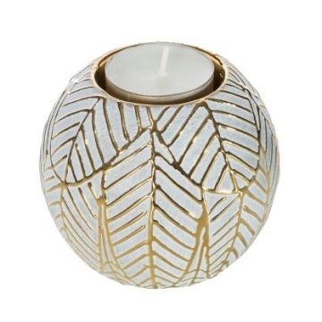 Keramik Dekoration, Teelichthalter 9cm Keramik