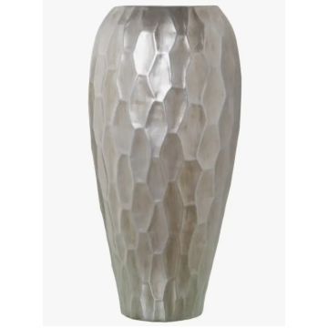 Floor vase, metal, 60cm, silver with rust finish Exclusive