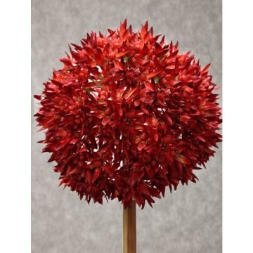 Allium flower, decorative flower, red, 96 cm, bendable stem