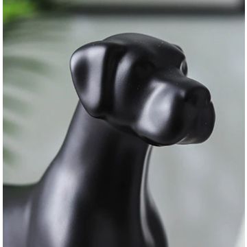 Décoration Dogue noir/or 22x24cm
