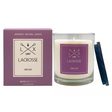 Bougie parfumée, Ambientair Lacrosse, Orchid, 40h parfum orchidée
