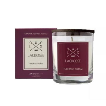 Bougie parfumée, Ambientair Lacrosse, Lacrosse Tuberose Bloom, 40h, parfum de rose