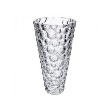 "Lisboa" crystal vase, 31cm, Bohemian crystal, flower vase, Bohemia
