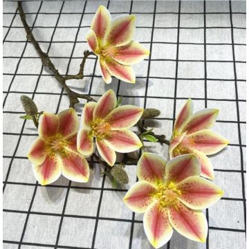 Magnolie, Kunstblume, Magnolienast, 2-farbig, 60cm