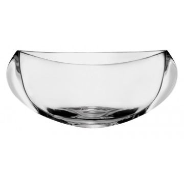 "Orbit" bowl, Bohemian crystal, solid, 30.5 cm