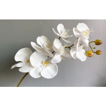 Tige d'orchidée blanche, 83cm, plante artificielle, orchidée artificielle