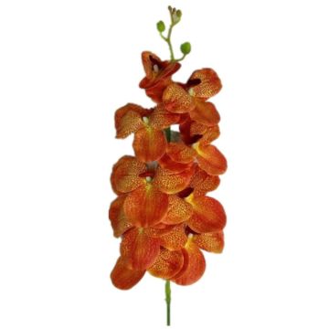 Orchidee Stengel orange, 110cm, Kunstpflanze, Kunstorchidee