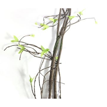 Rattan branch with leaves, bendable, 90cm