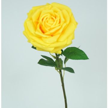 Rosen gelb XXL 15x70cm Kunstblume, wie echt, real touch Premium (Seide/Silikon)