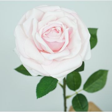 Roses pink XXL 15x70cm artificial flower, like real, real touch premium (silk/silicone)