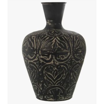 Floor vase, metal, 49cm, iron exclusive