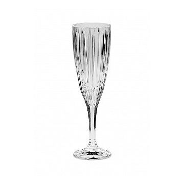 Flûtes à champagne Prosecco "Skyline", cristal de Bohème, 6 pièces, 180ml