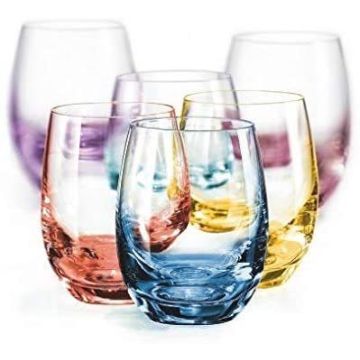 Water glasses "Spectrum", Bohemian crystal, 6 pieces, 60 ml