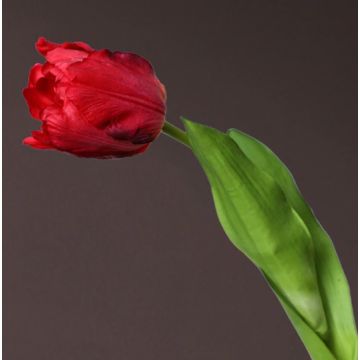 Tulipes roses/rouges Fleur artificielle 60cm, comme une vraie/pièce, real touch