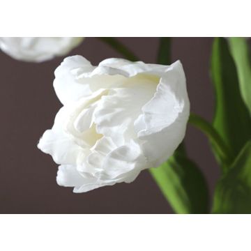 Tulipes blanches fleur artificielle 60cm, comme des vraies/pièce, real touch