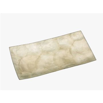 Maritime decoration tray white mother-of-pearl 20x10cm