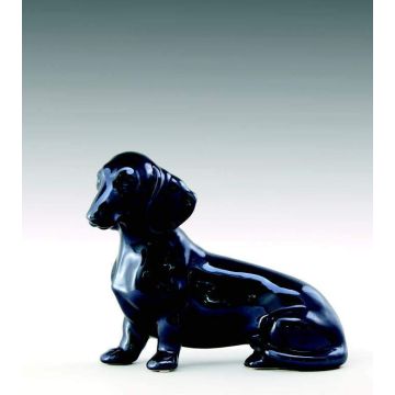 Teckel (Teckel/chien de garde) 18cm x 15cm poil court, métallique