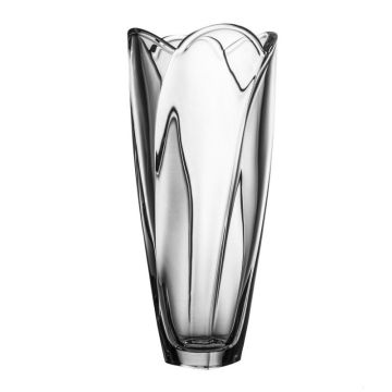 "Globus" vase en cristal, 30cm, massif, cristal de Bohème, Bohemia