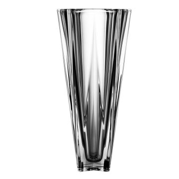 "Metropolitan" vase en cristal, 30.50 cm, cristal de Bohème, massif, moderne, Bohemia