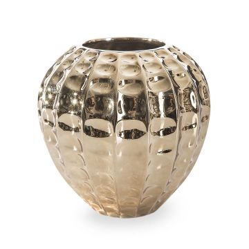 Ceramic vase, 19 cm, ceramic, gold