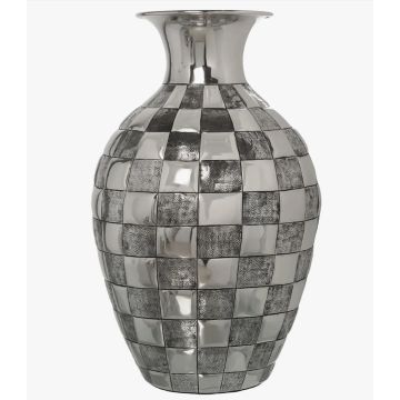 Floor vase, metal, 48cm, silver Exclusive
