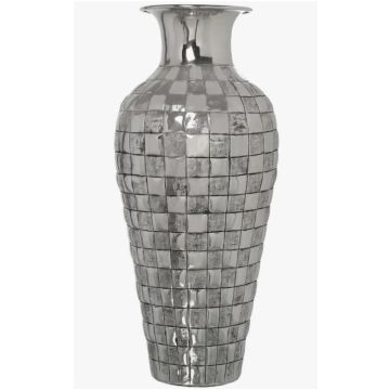 Floor vase, metal, 56cm, silver Exclusive