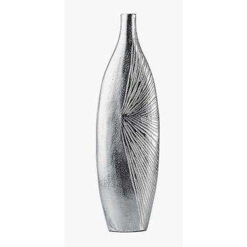 Vase, solid metal, 44cm, silver