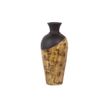 Floor vase 44x20cm, decorative, brown/gold