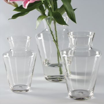 Vase en verre/vase à fleurs Valentina, Ø 160 x 250 mm, Glasi Hergiswil