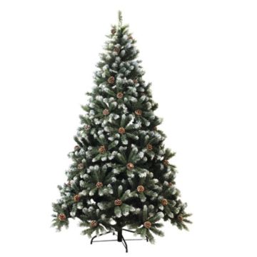 Arbre de Noël naturel Pomme de pin, 185cm, décoration de Noël - modèle d'exposition