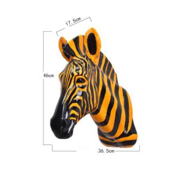 Wanddekoration Zebra 46x17x36cm - auf Anfrage