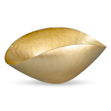 Glass bowl in gold 37x20x17cm