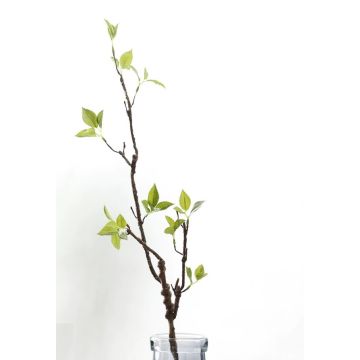 Green branch with leaves, bendable, 84cm
