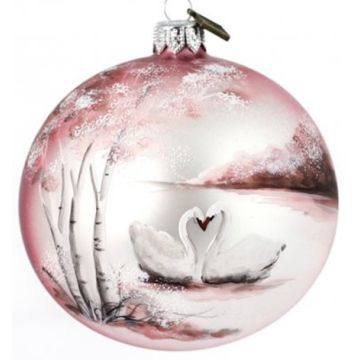 Art en verre Décoration de Noël Boule 10cm