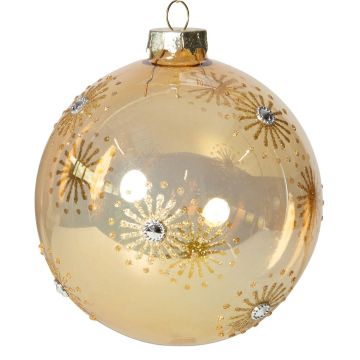 Boule de Noël, boule en verre, 10cm