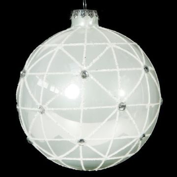 Boule de Noël, boule en verre,10cm