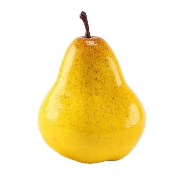 Artificial pear, yellow approx. 9cm, like real