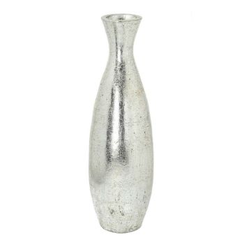 Floor vase, ceramic, 45cm, silver