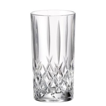 "Brixton" gin, long drink glass, Bohemian crystal, Bohemia, 350ml