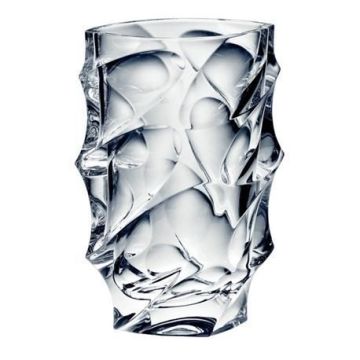 "Calypso" vase en cristal, 28cm, cristal massif de bohème, vase à fleurs, Bohemia