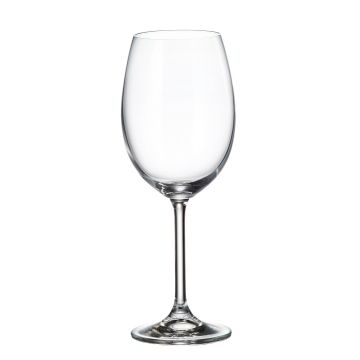 Verres à vin "Colibri" 450ml, cristal de Bohême, 6 pièces, Bohemia