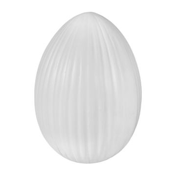 Ceramic egg Easter display 10x13,5cm white