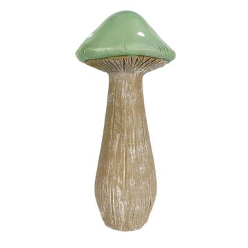 Herbstdekoration Pilz 18cm hell grün