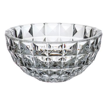 "Diamond" bowl, Bohemian crystal, solid, 28cm
