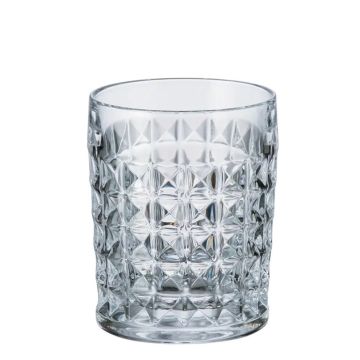 "Diamond" verre à whisky/eau, cristal de bohème, Bohemia, 230ml
