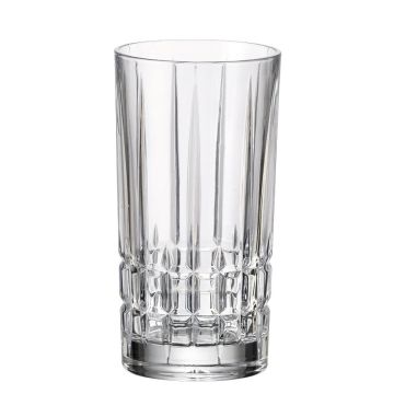 "Dover" Gin, Verre à long drink, Cristal de Bohême, Bohemia, 350ml