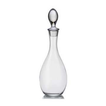 Bottle, carafe, Bohemian crystal, 1000 ml, classic