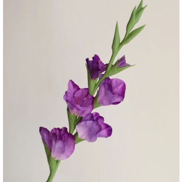 Kunst Gladiole ca.87cm, lila, wie echt/Stück, real touch